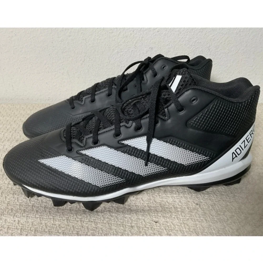 Adidas Adizero Afterburner 9 Mens‎ Football Cleats Black White IF5102 Size 13